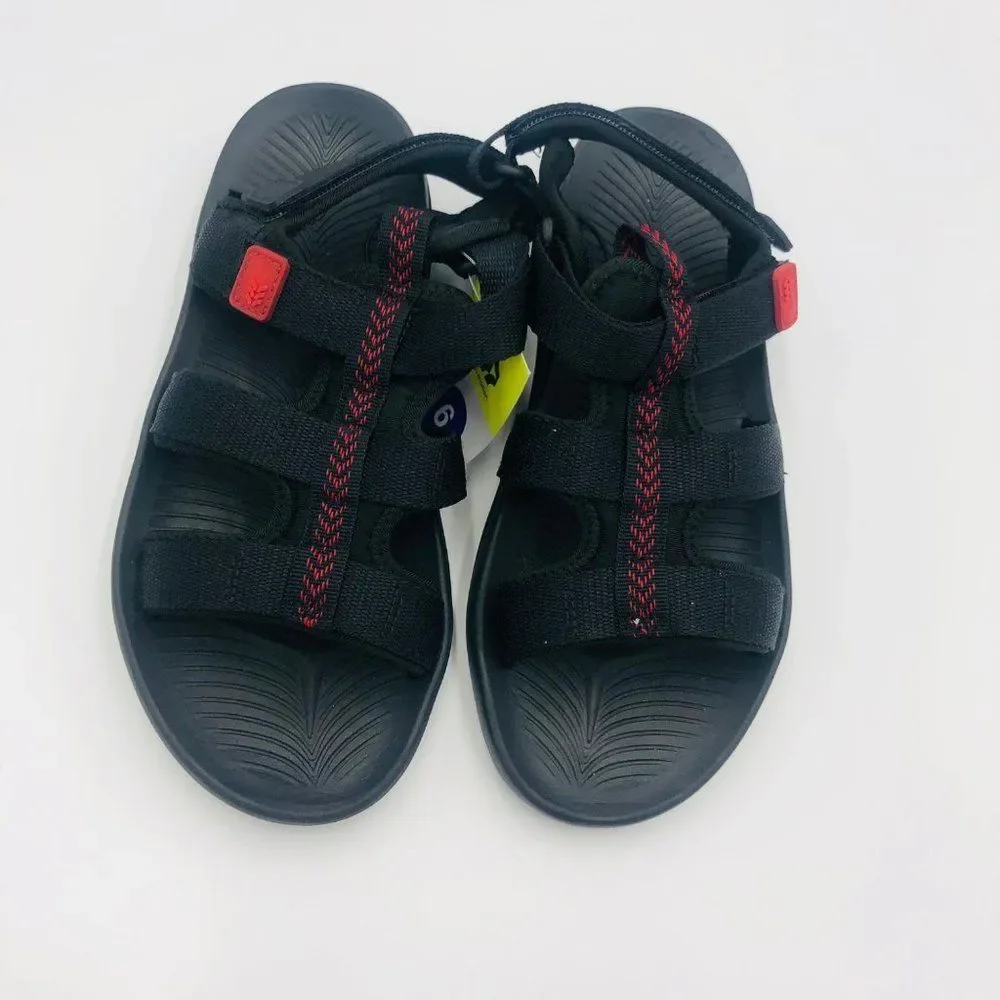 Brand New All In Motion Black Sandals For Men Size 6 Open Toe/ Summer‎ Shoes